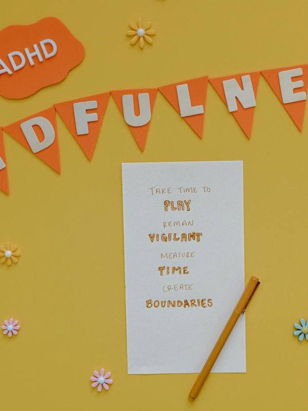 Conceptual image of structured daily routine and mindfulness